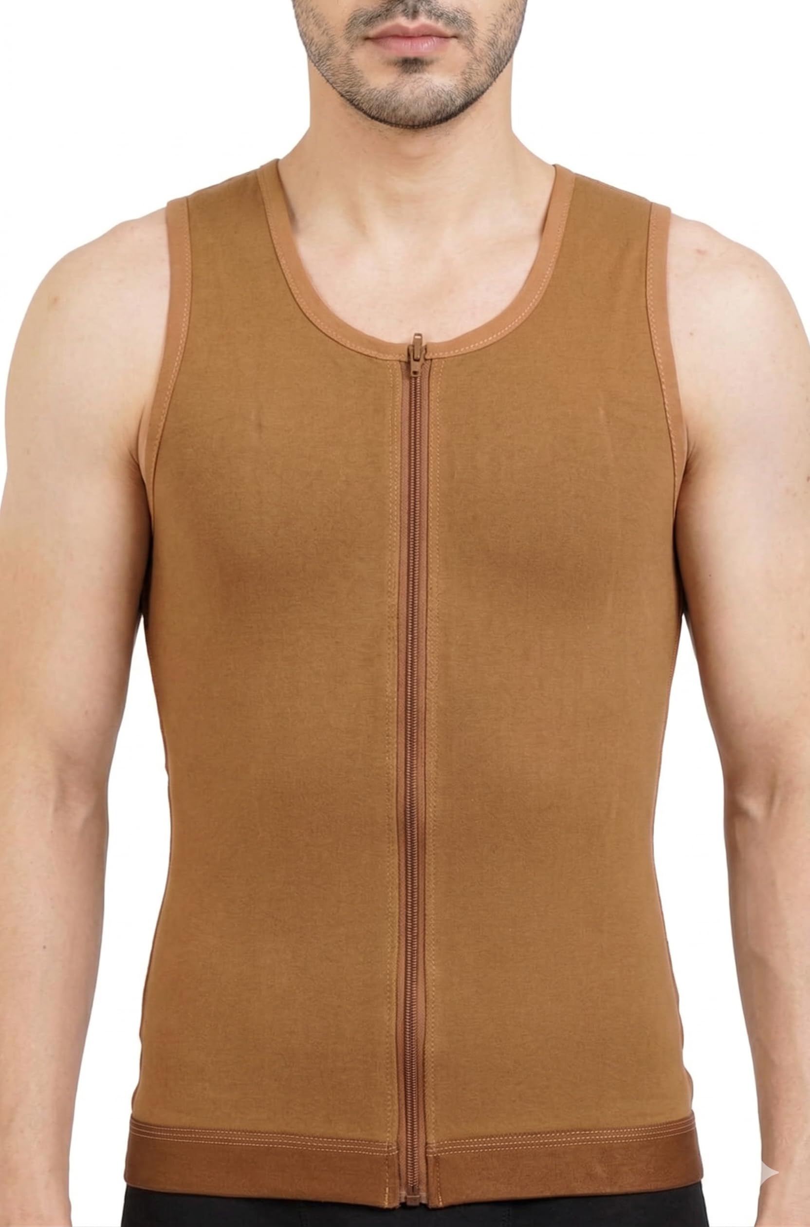 Gynecomastia Full Vest Medical Compression Jacket for Post Surgery Chest Support – Breathable Adjustable Recovery Jacket Medical Compression Full Supporter Post Operative Vest Support 1pcs-image-29
