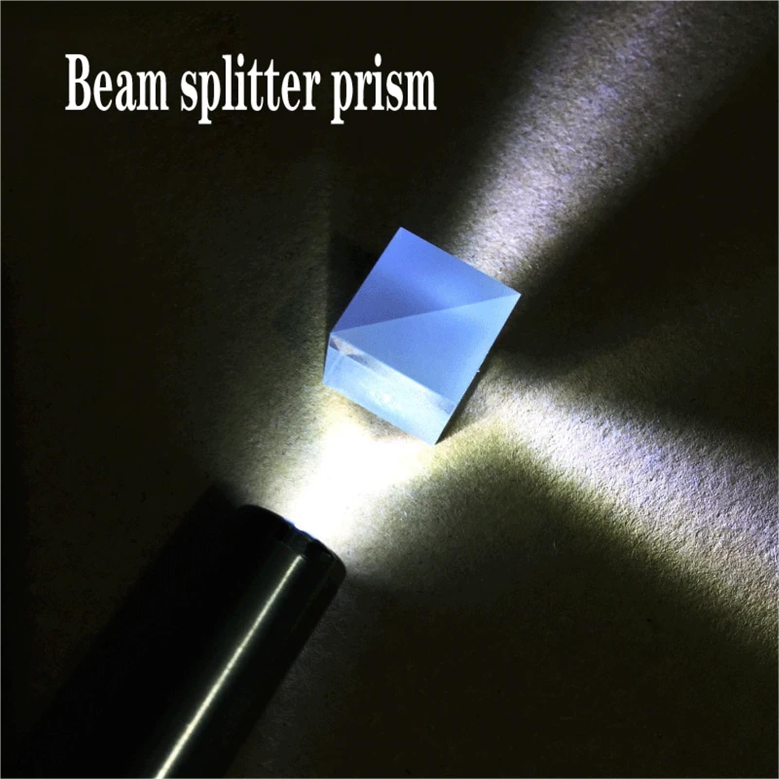 Prisme cube transflectif K9 5:5 – Prisme en verre optique pour une manipulation de précision de la lumière (20/30/40/50 mm) (50 mm)