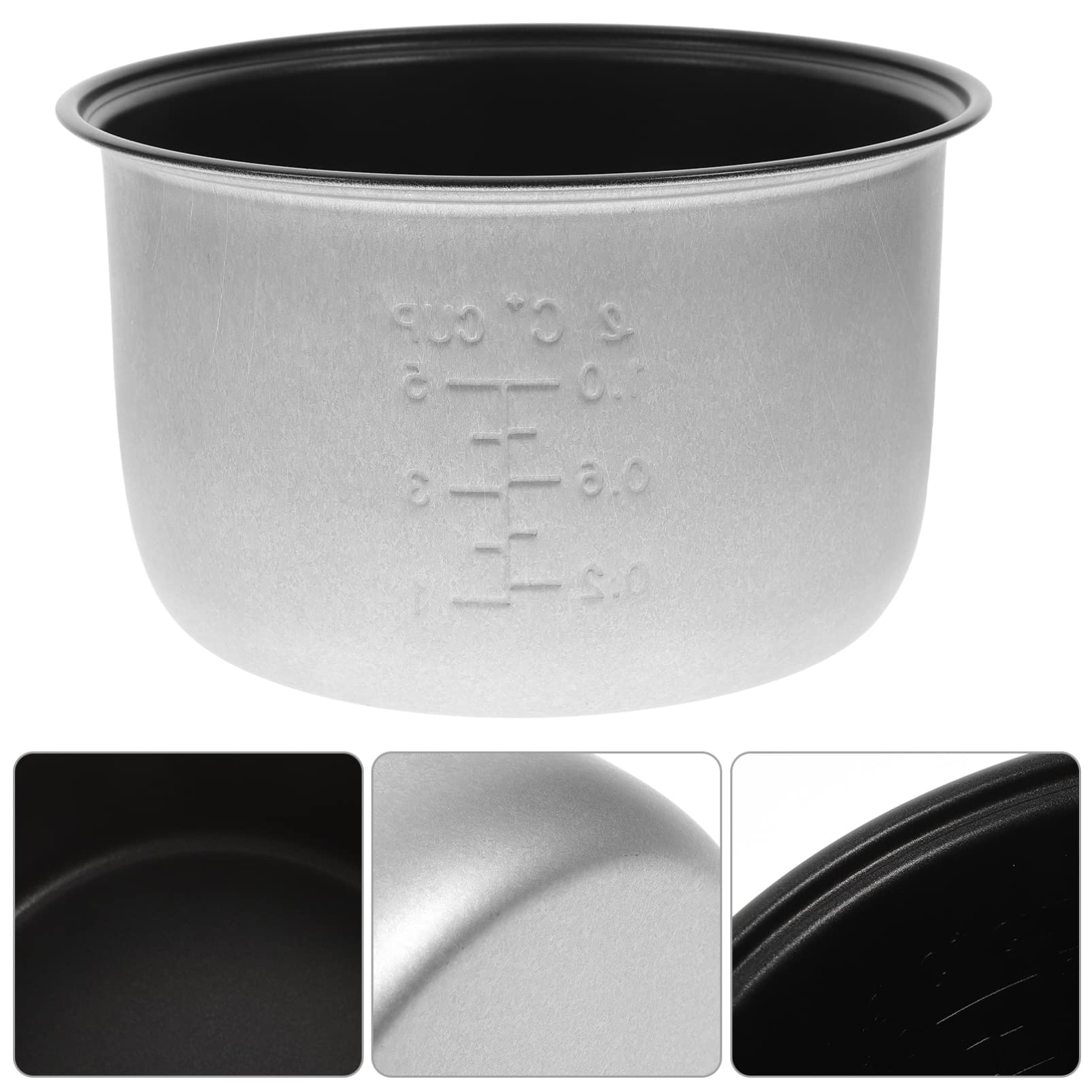 YARNOW Remplacement de Pot Intérieur de Cuiseur à Riz Pot de Riz Antiadhésif en Alliage de Pot de Cuiseur à Riz pour La Cuisine à Domicile