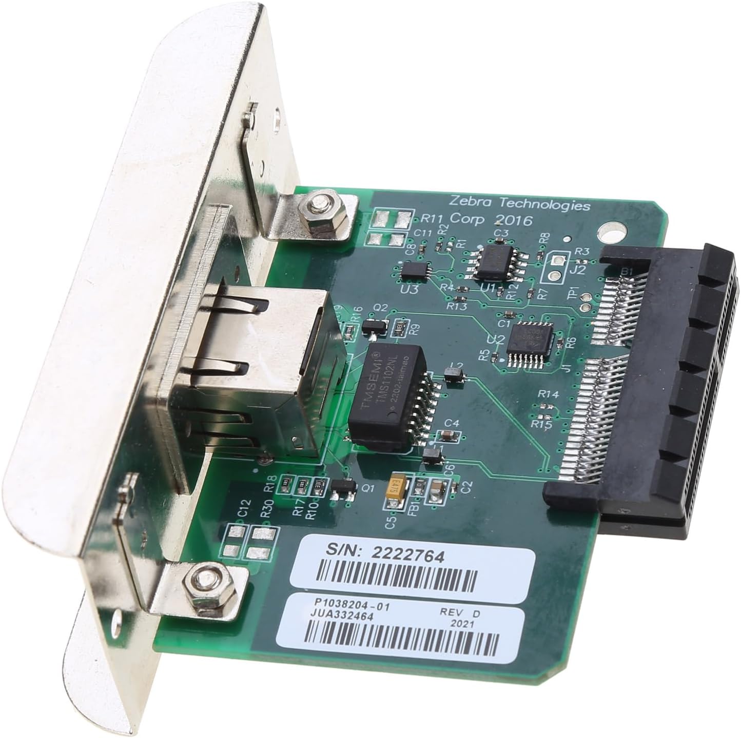 Internal Ethernets Print Server k Card for ZT210 ZT220 ZT230 ZT610 Print Server k Adapter Accessories Metal, Approx.20x11x5cm/7.87x4.33x1.97in, As Pic Shows