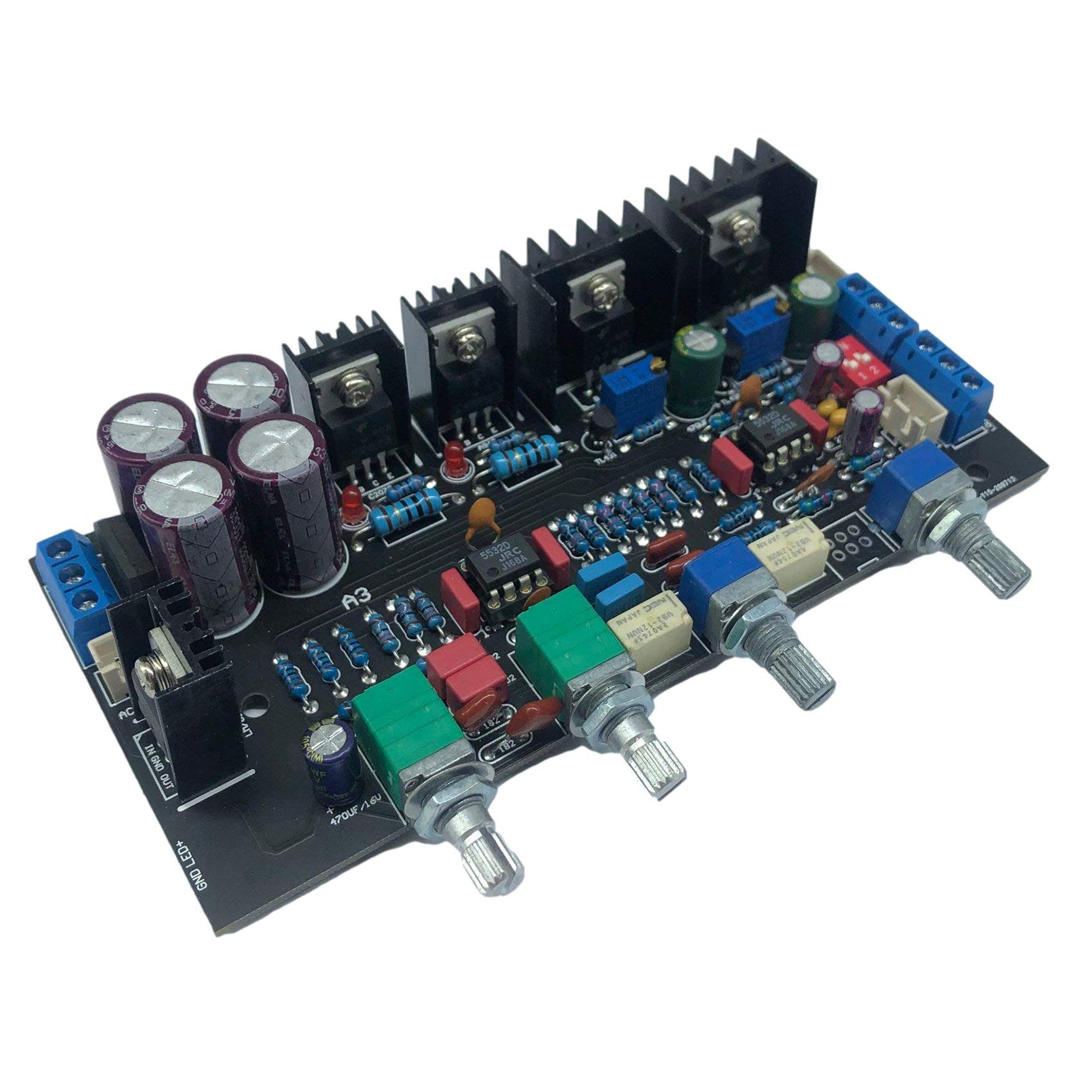 Buy Kirmax Class A Tone Preamplifier Amplificador Board JRC5532 OP AMP ...