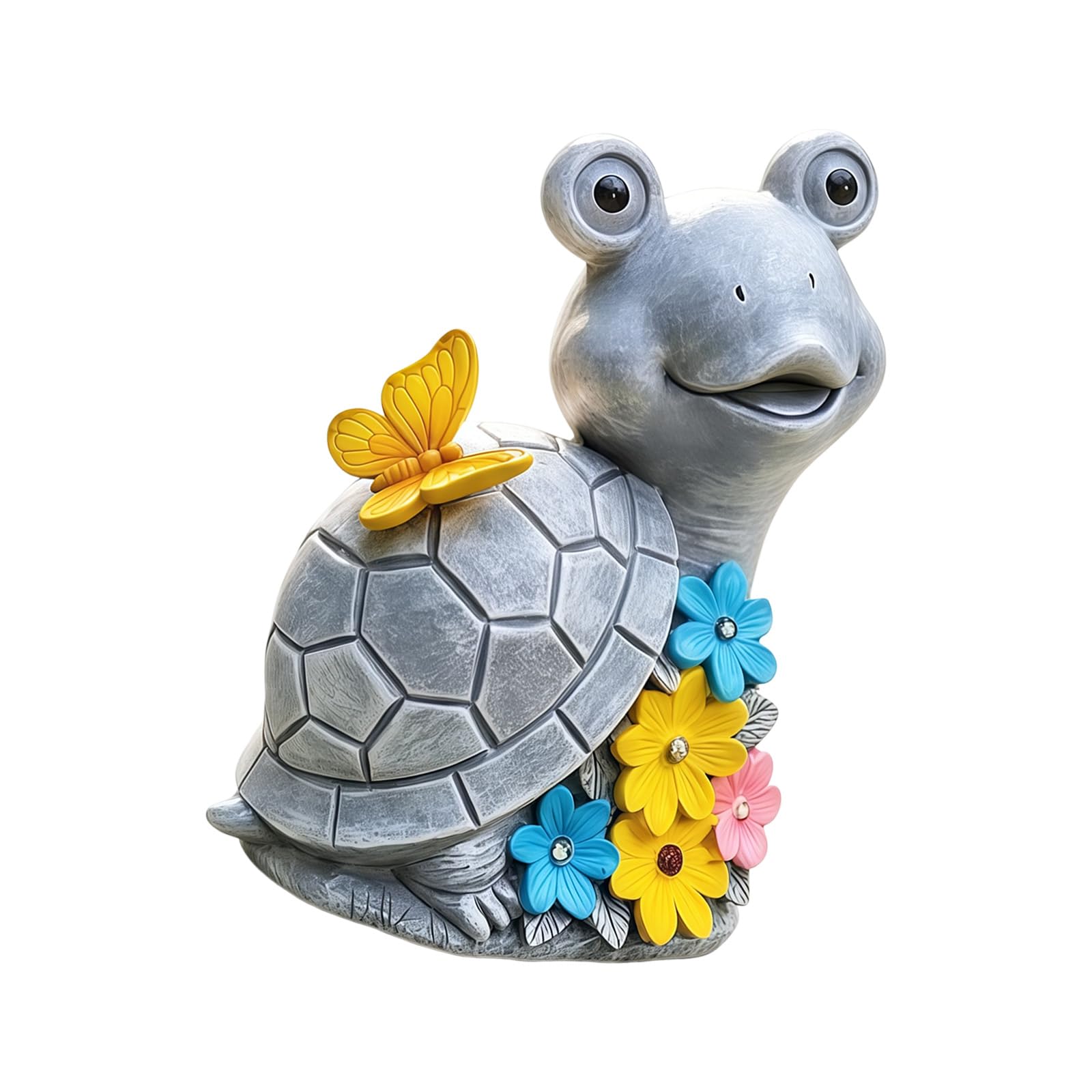 Kaeltsyn Lightweight Weather Resistant Artistic Snail Turtles Resin Statue Figurines for Garden Patios Yard Lawns or Home Decorative Accent Artistic Snail Turtles Resin Statue