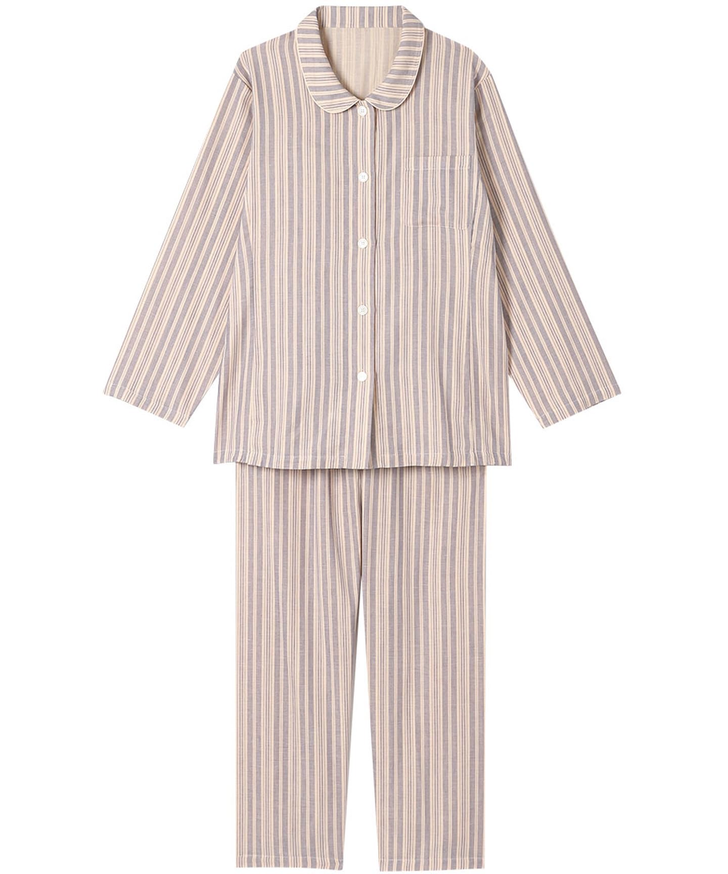 新品/ L 綿100% ダブルガーゼ ウイング ワコール パジャマ　2着おまとめ 新品/ L 綿100% ダブルガーゼ ウイング ワコール パジャマ 2着お