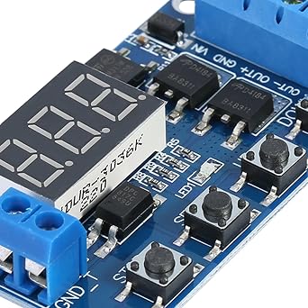 Relay Timer,Timer Module, Dc 5V-36V Cycle Delay Timer Switch Turn On Off Relay Module with Led Display for Smart Home Control