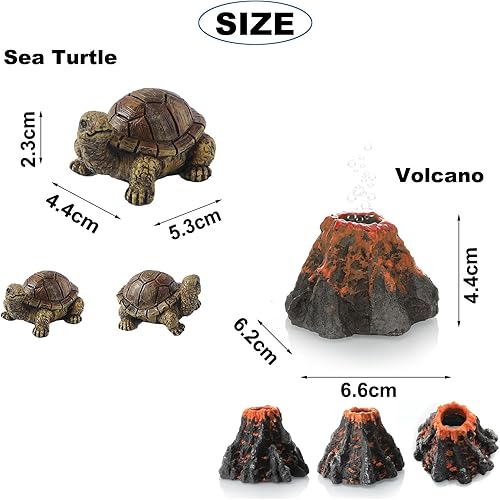 Miniatura 3 de Aventura! Lindas decoraciones de pecera, paquete de 3 decoraciones flotantes para acuario, divertida decoración de pecera, adorno retro de pulpo