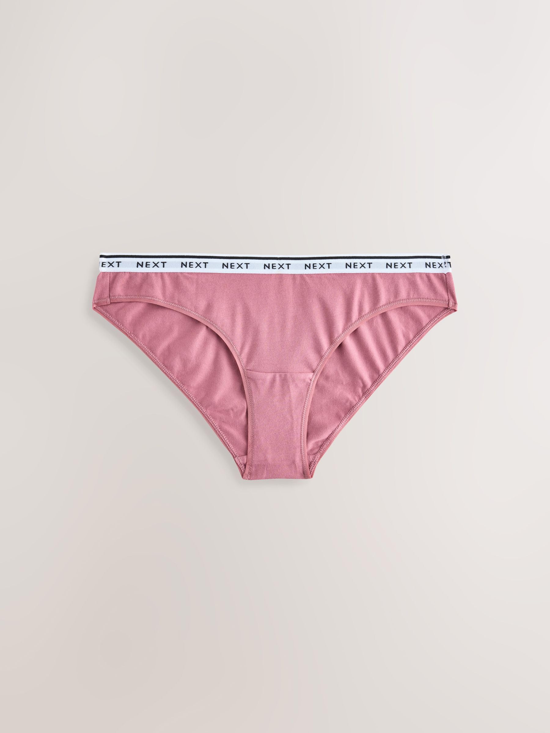 NEXT Mujeres Pack de 7 Braguitas brasileñas de algodón con Logotipo