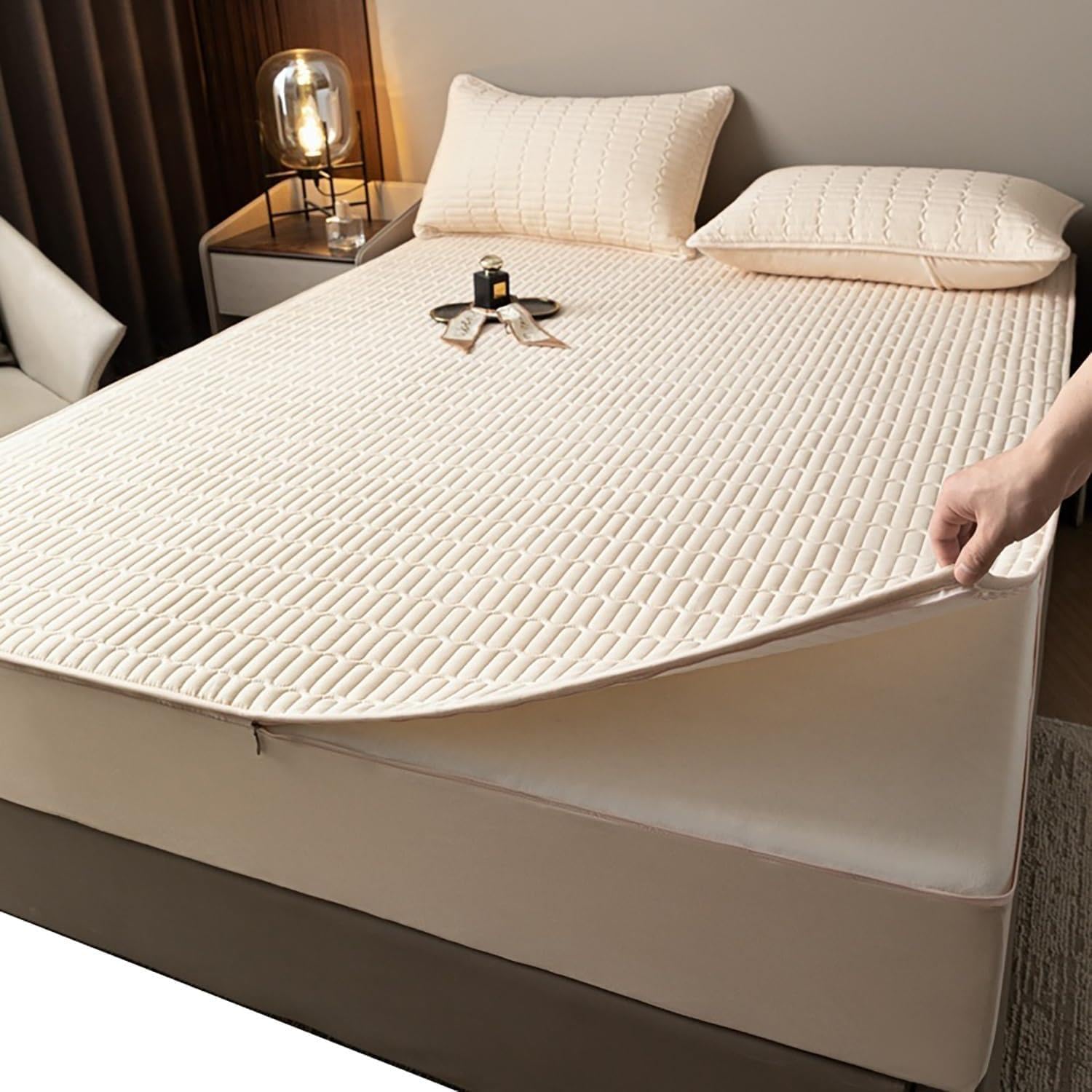 Housse de Matelas Integrale avec Fermeture éclair 80x190 160x200 180x200