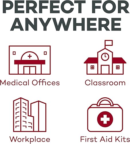 Vista 16 de Dealmed 200 almohadillas estériles de alcohol isopropílico envueltas individualmente, cuadrado mediano, 2 capas para cortes, rasguños y limpieza