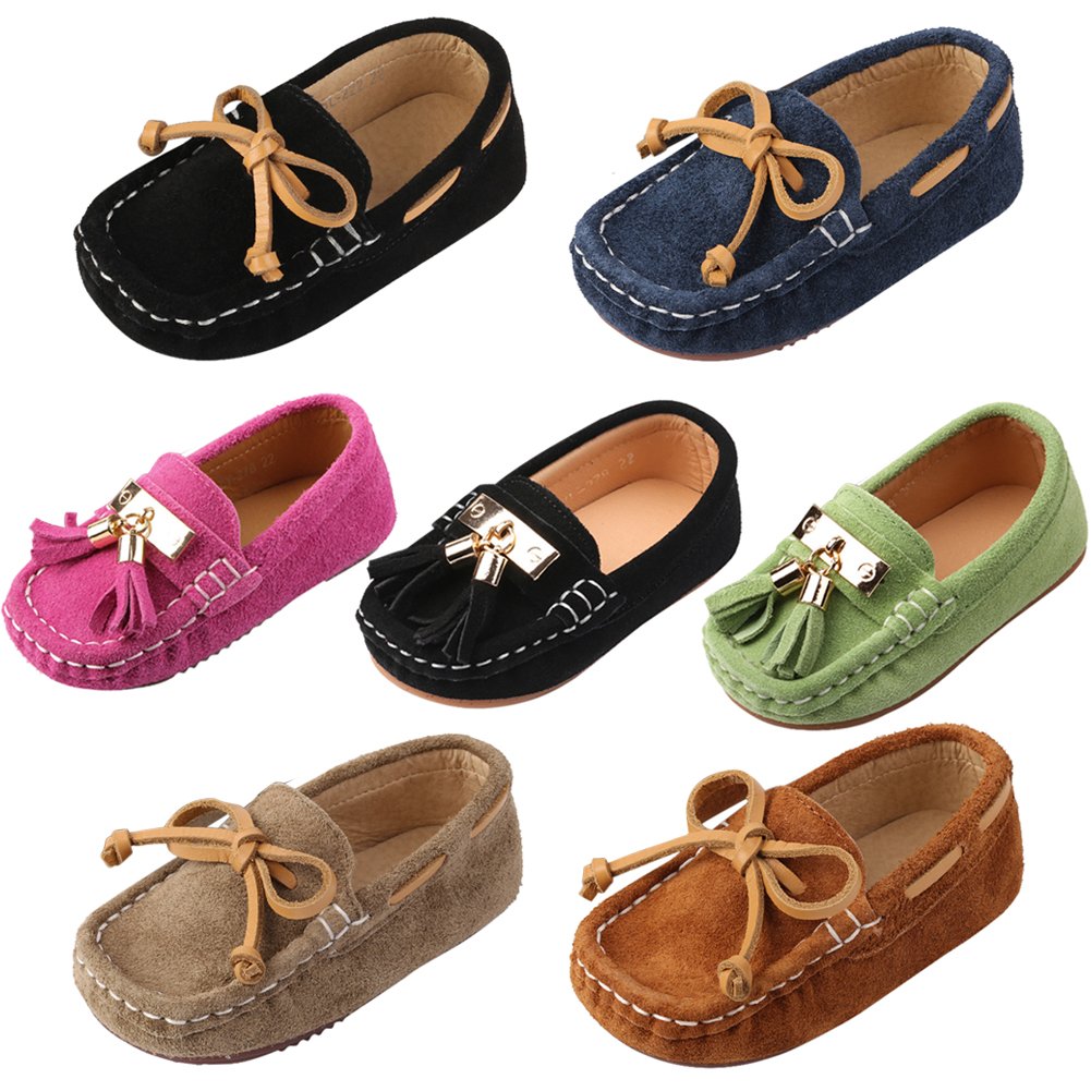 Chic-Chic Chaussure Bateau Mocassin Enfant Bébé Loisirs Confort Chaussures Fille Garçon Cuir Suédé Plates Oxford Mode Princesse
