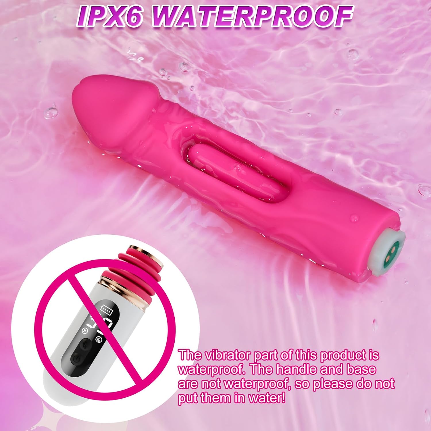 Adult Sex Toys Sex Machine - Thrusting Dildo for Women Couple Pleasure, Dildos Vibrator with Automatic Vibrating & Thrusting & Flapping, Womens Sex Toys Anal Dildo Machine Thrusting Vibrator