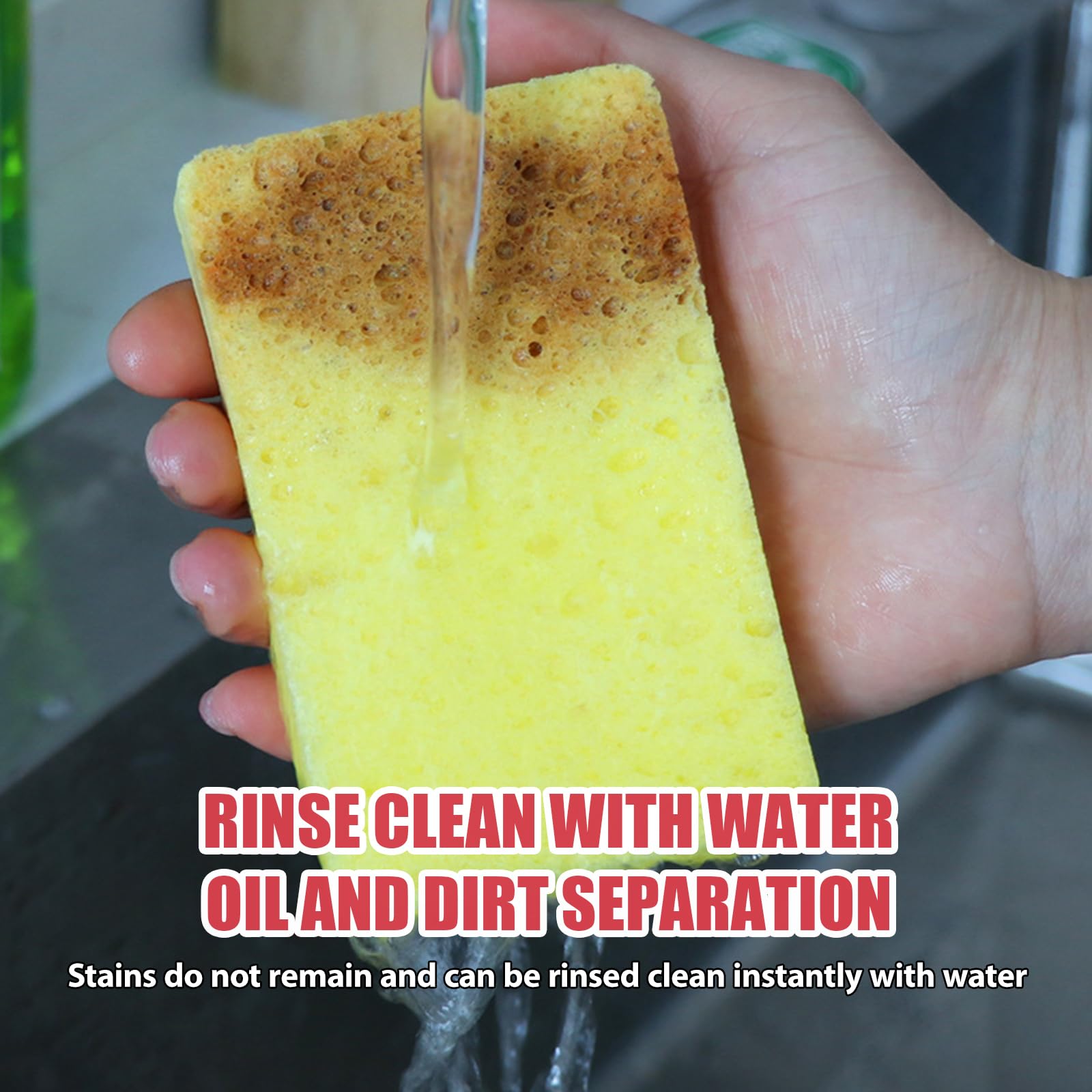5 PCS Washing Up Sponges, Scratch Free Dishwashing Sponges - Image 4