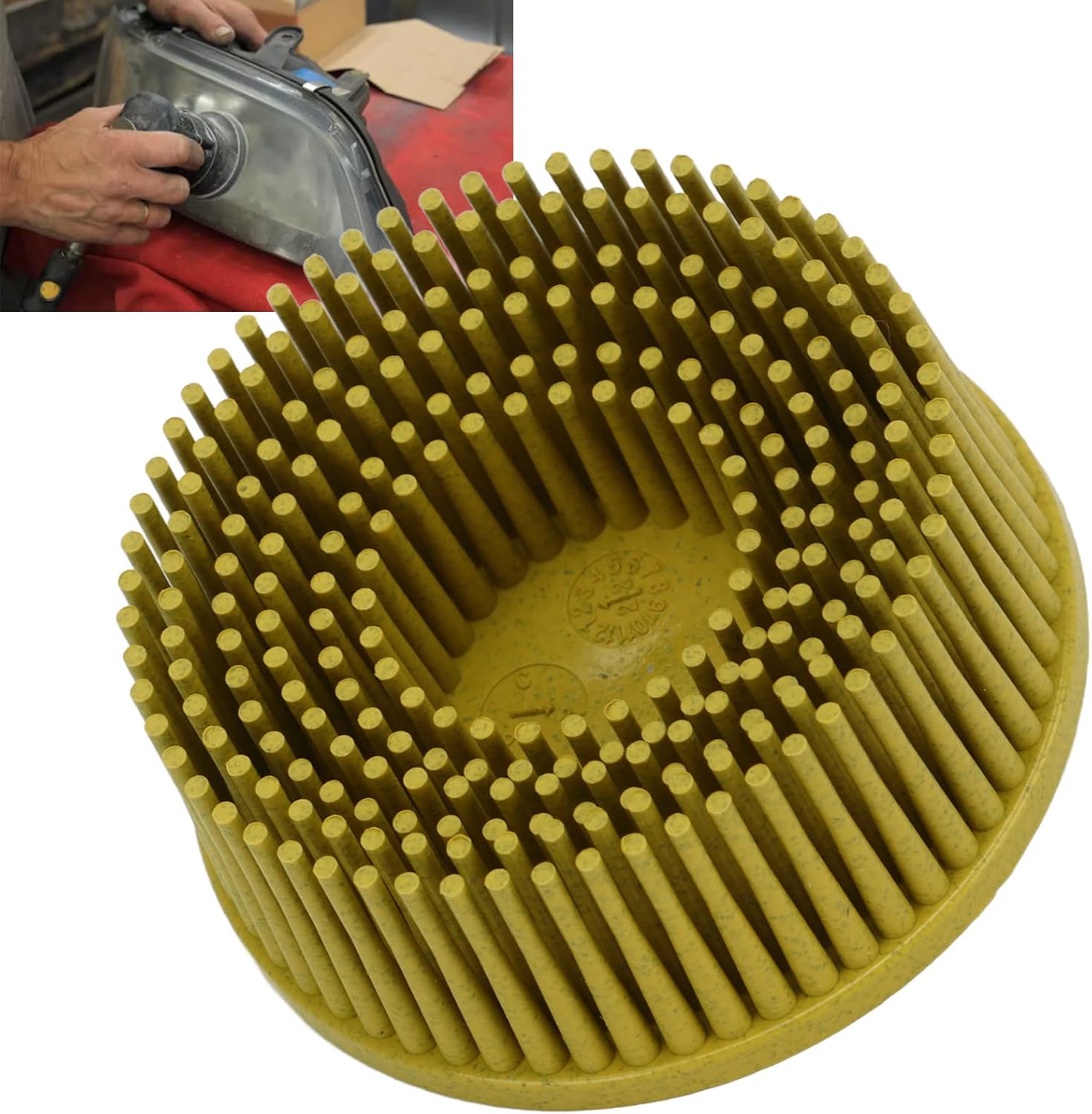 2 Inch Bristle Disc Grit Round Shank Roloc Discs Abrasive Coating