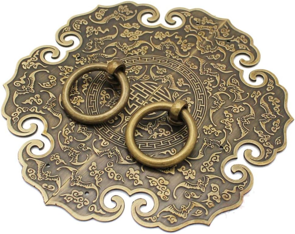 Cabinet Hardware Handle Pull,Decorative Brass Door Knocker Kitchen Cabinet Wardrobe [Box]-B S