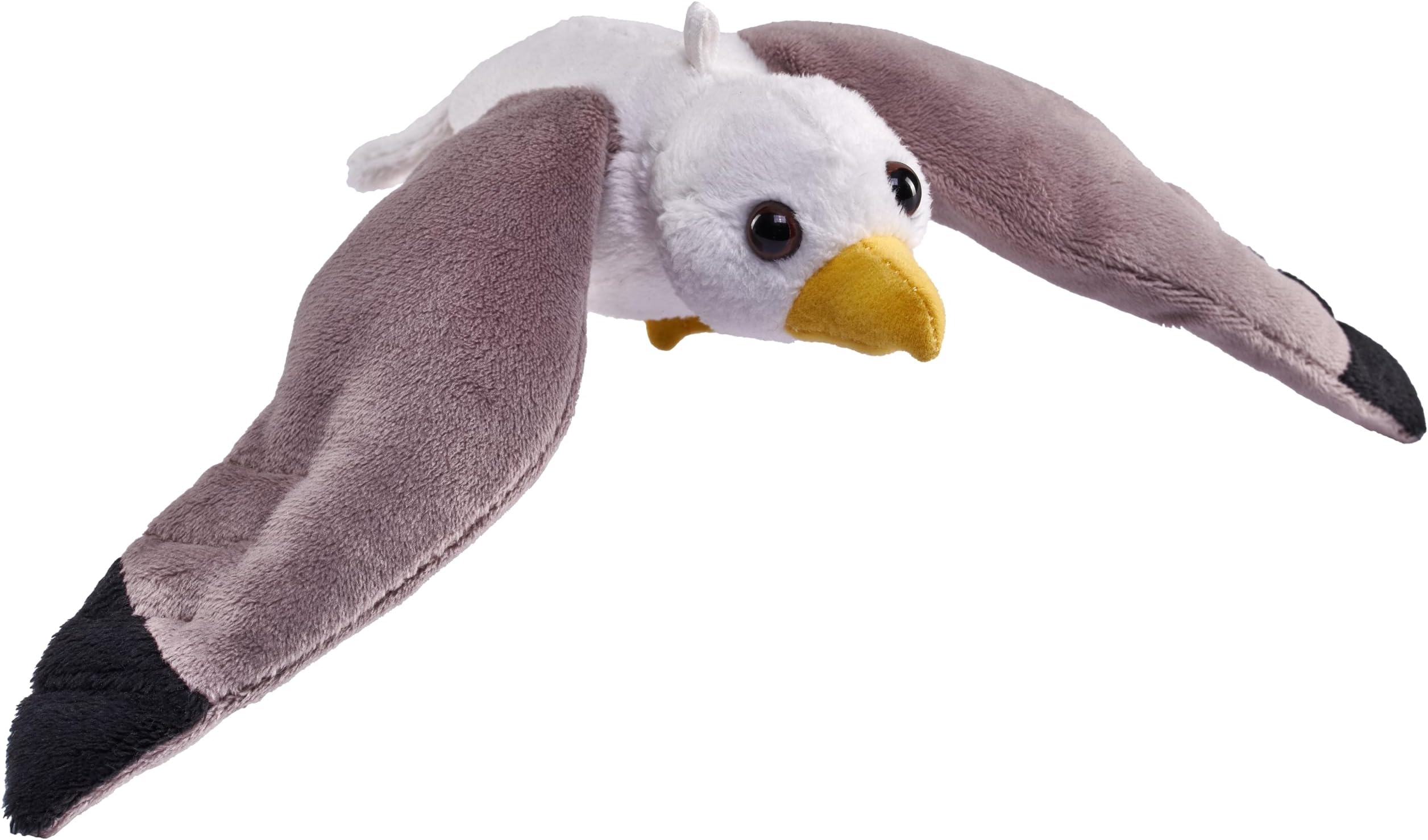 WILD REPUBLICPocketkins Eco Sea Gull, Stuffed Animal, 5 Inches, Plush Toy, Made from Recycled Materials, Eco Friendly, White