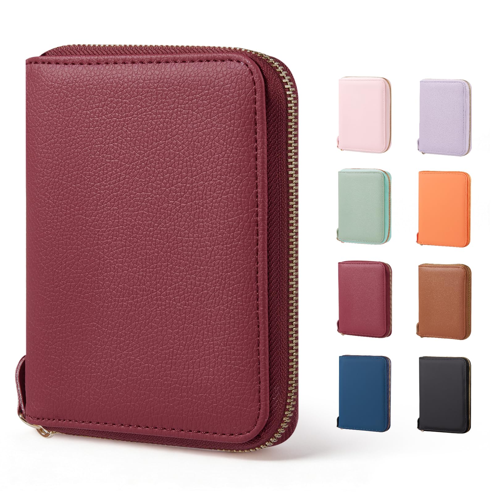 CoBak Passport Holder Cover with Safe Zipper Closure, Premium Passport Wallet for Travel, Cute RFID Blocking Card Case, Waterproof Travel Accessories