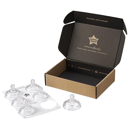 Miniatura 2 de Tommee Tippee Closer to Nature Baby Bottle Nipples, Medium Flow  Breast-Like, Anti-Colic Valve & Advanced Anti-Colic Baby Bottle Nipples,