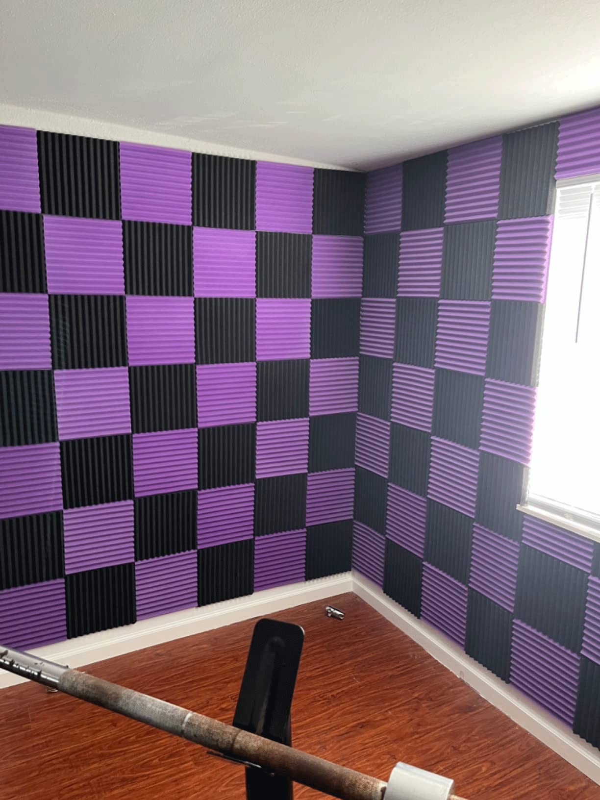 Izolacja akustyczna Piankowe podkładki izolujące dźwięk 30x30x2,5 cm (12 sztuk) Pochłaniające hałas akustyczne panele piankowe Panele Studyjne panele ścienne Wyściółka Klin ogniood