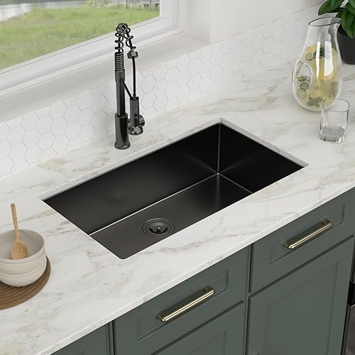 Miniatura 78 de Logmey Fregadero de barra de 21 pulgadas de acero inoxidable de 21 x 18 pulgadas, fregadero de barra pequeño de acero inoxidable de calibre 16