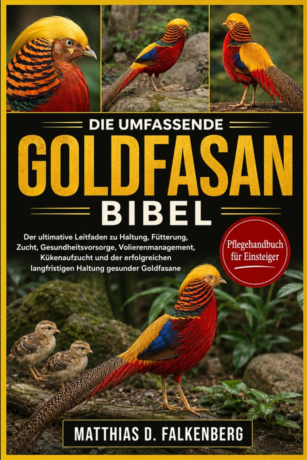 DIE UMFASSENDE GOLDFASAN-BIBEL: Der ultimative Leitfaden zu Haltung, Fütterung, Zucht, Gesundheitsvorsorge, Volierenmanagement, Kükenaufzucht und der ... langfristigen Haltung gesunder Goldfasane