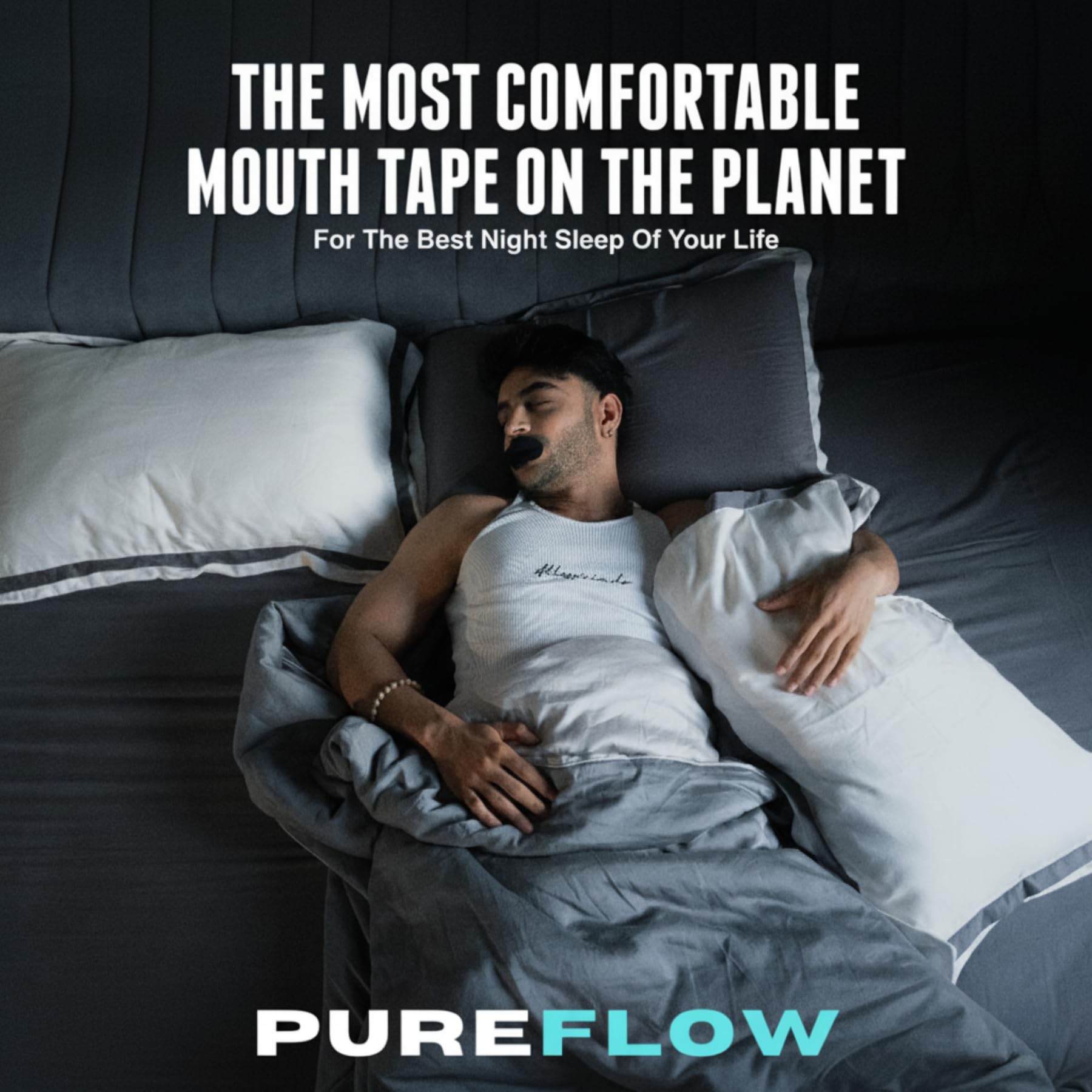 PureFlow Mouth Tape for Better Sleep – Hypoallergenic, Skin-Safe, Comfortable – Reduces Snoring & Mouth Breathing | CDSCO Approved | 10 Tapes — Amazon image 9