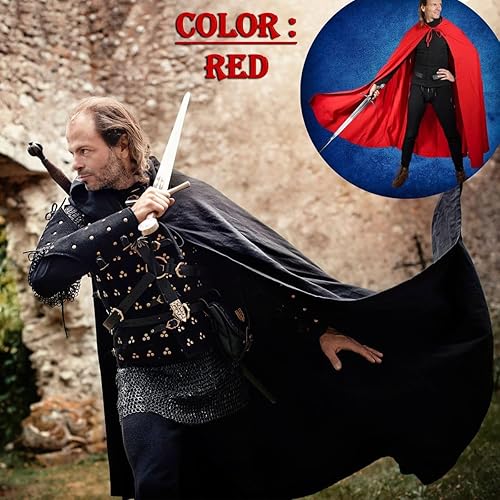 Miniatura 3 de Mythrojan Capa de lona "Adventurer" 100% algodón, cabo medieval Viking Knight SCA LARP