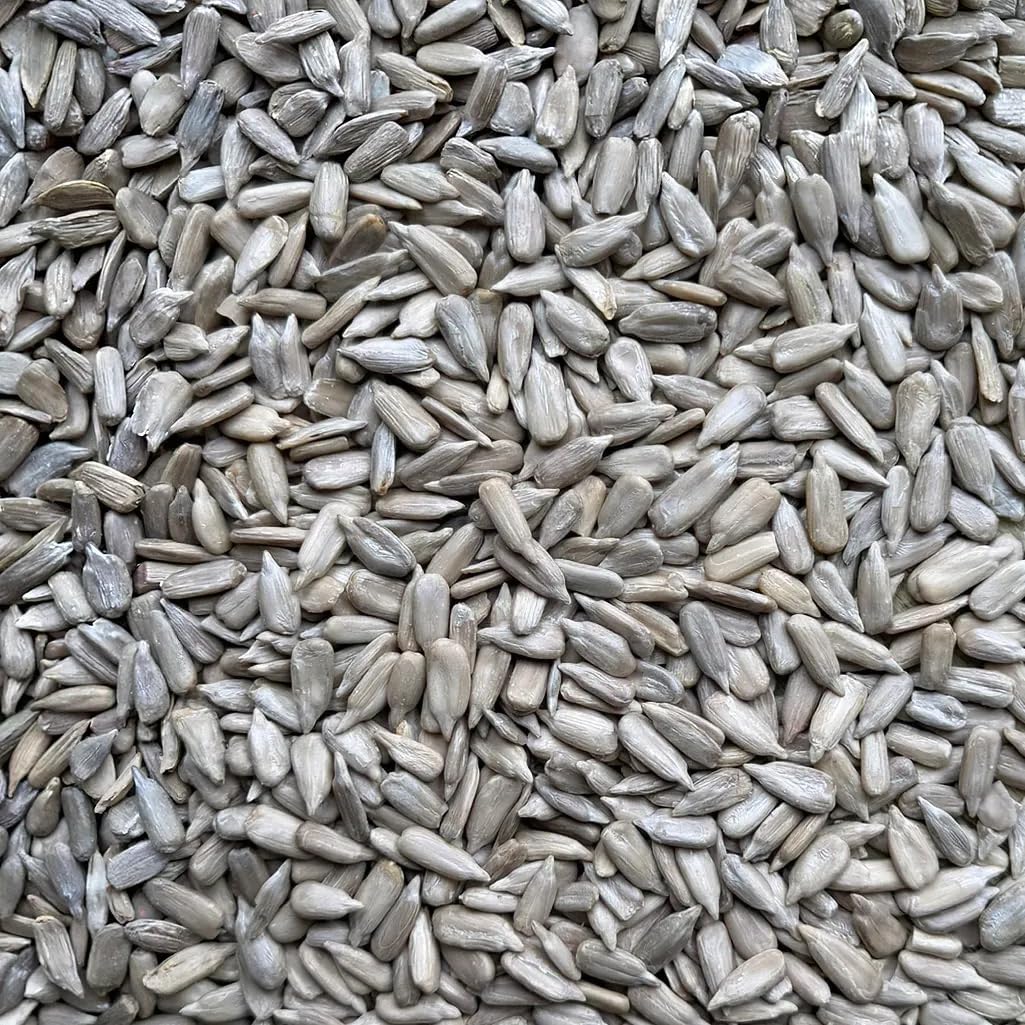 Leagrams Jumbo Sunflower Hearts for Wild Birds, Shell-free, High Oil Content, 14–16mm, No Mess, Bakery Grade (25.1kg)