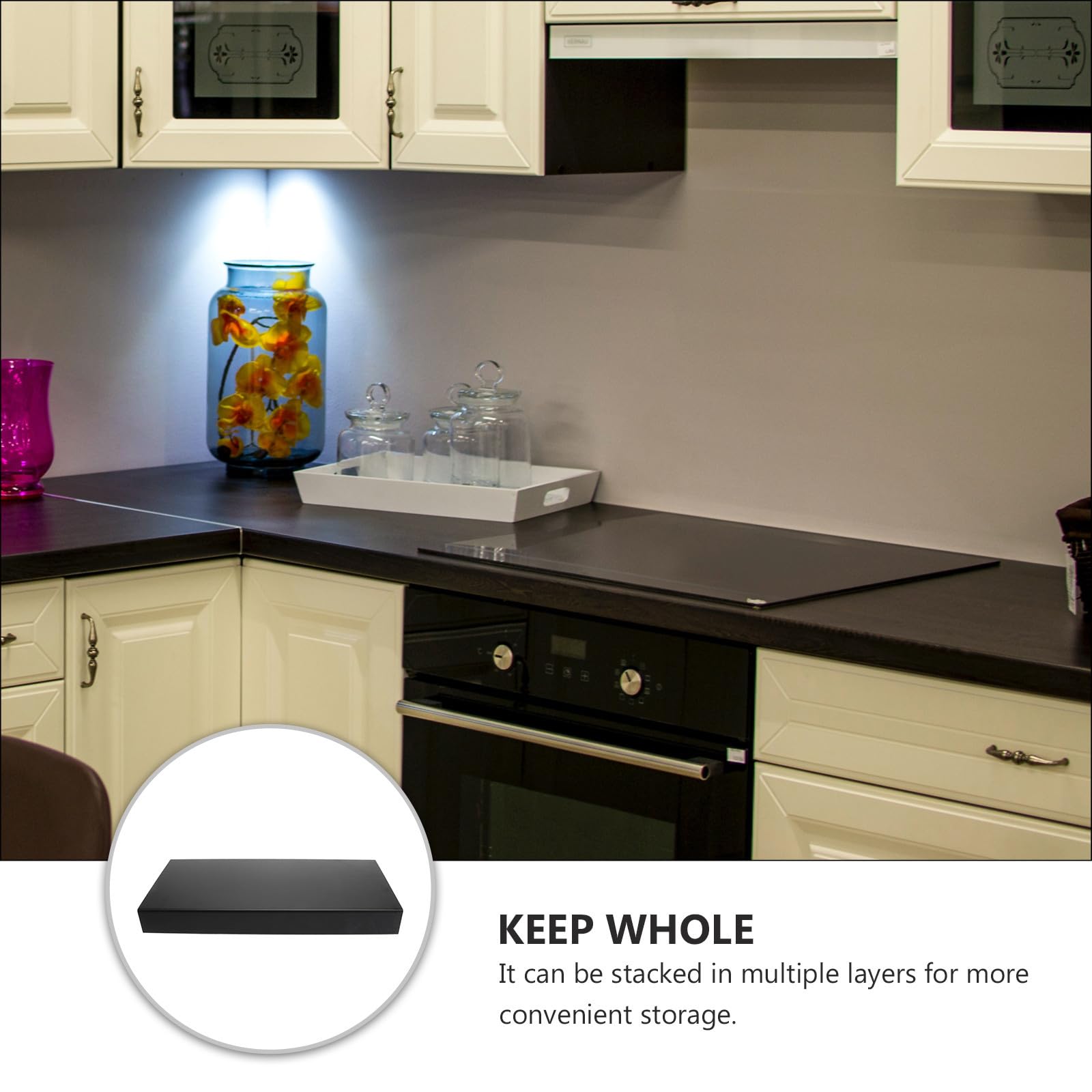 Organizador de Cápsulas de Café de Hierro Resistente Cajón para 40 Cápsulas Diseño Apilable Color Negro Adecuado para Cocina o Salón