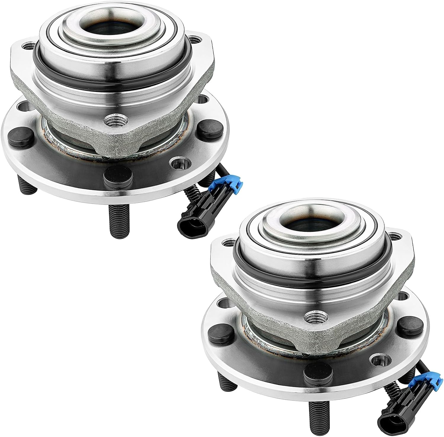 JLEO 513124 (Pair) 4WD Front Wheel Bearing and Hub Assembly Replacement for GMC Jimmy/Sonoma 1997-2005,for Chevy Blazer/S10 1997-2005,for Isuzu Hombre 1998-2000,for Oldsmobile Bravada 1997-2001