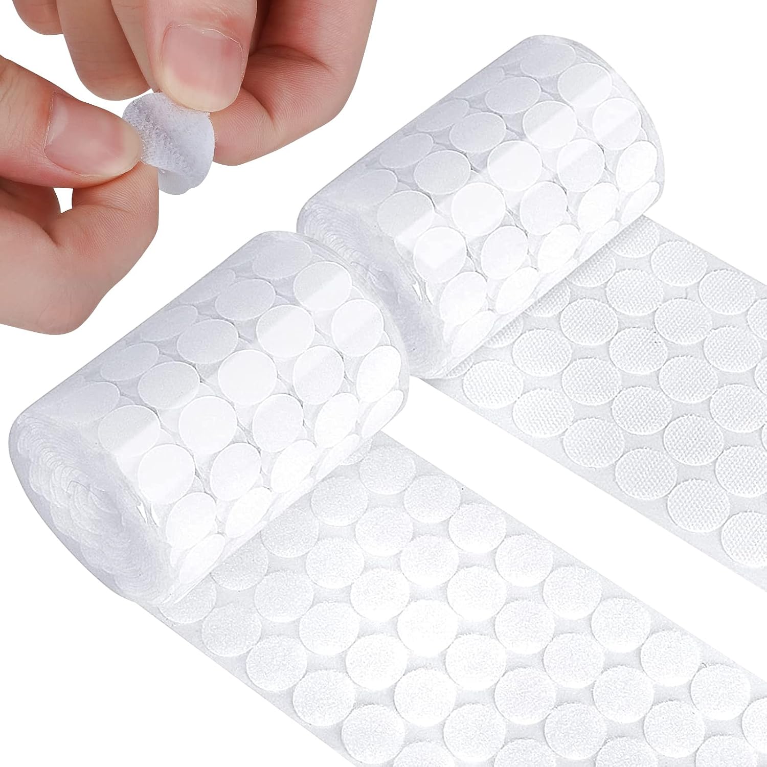 600Pcs Hook and Loop Dots, 20mm Sticky Back Coins Self Adhesive Dots
