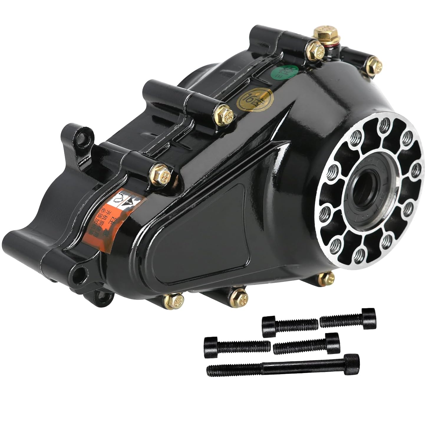 DC 72V 1500W Brushless Electric Motor with Differential Gear Box Transmisson and Motor Speed Controller for Electric Go Kart ATV UTV Quad Golf Cart 4 Wheelers Drift Trike Tricycle