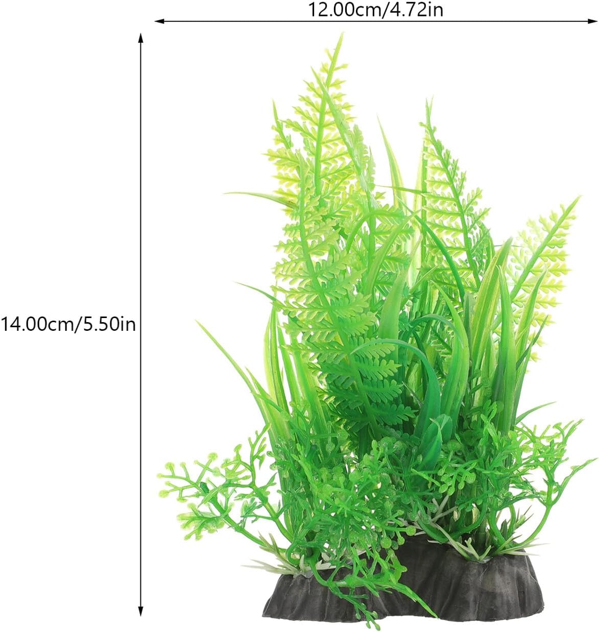 Amosfun 3pcs Aquarium Grass Fish Tank Decorations Artificial Plastic Plants Betta Fish Hiding Aquarium Décor for Freshwater and Turtle Tanks