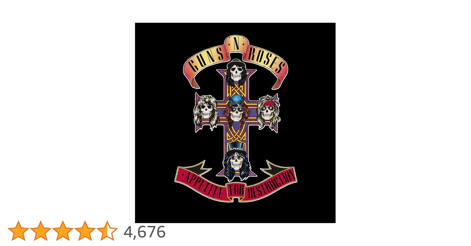 洋楽 Guns N' Roses Appetite for Destruction 41CZuFuLjoL.jpg