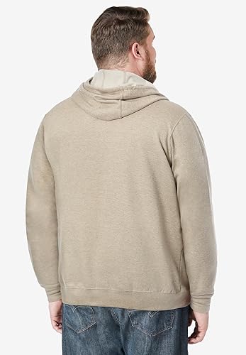 Miniatura 2 de KingSize Sudadera con capucha de forro polar grande y alta para hombre