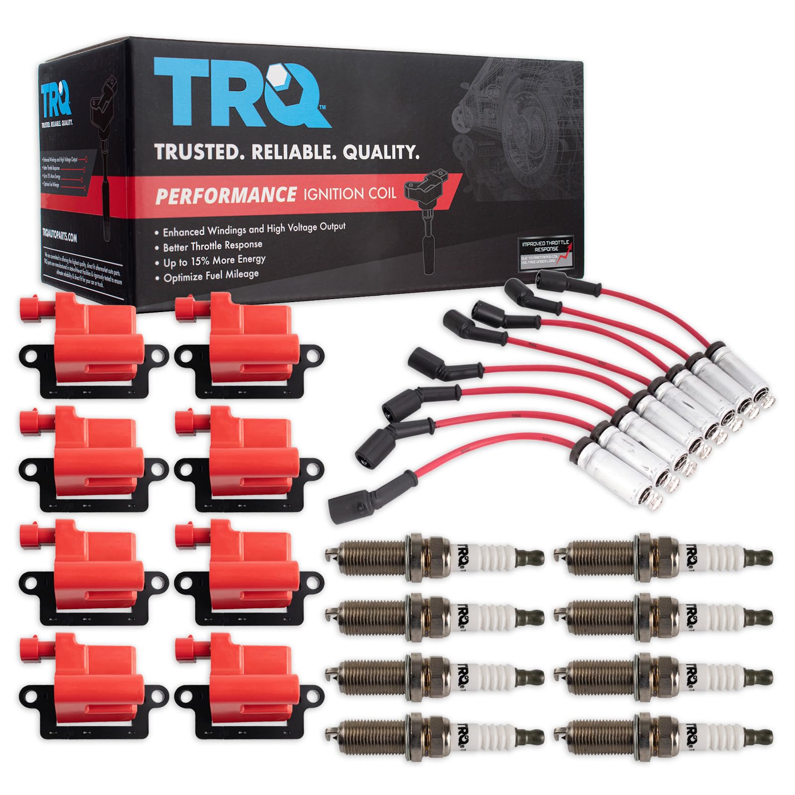 Amazon.com: TRQ Ignition Coil & Spark Plug Kit 17 Piece Iridium