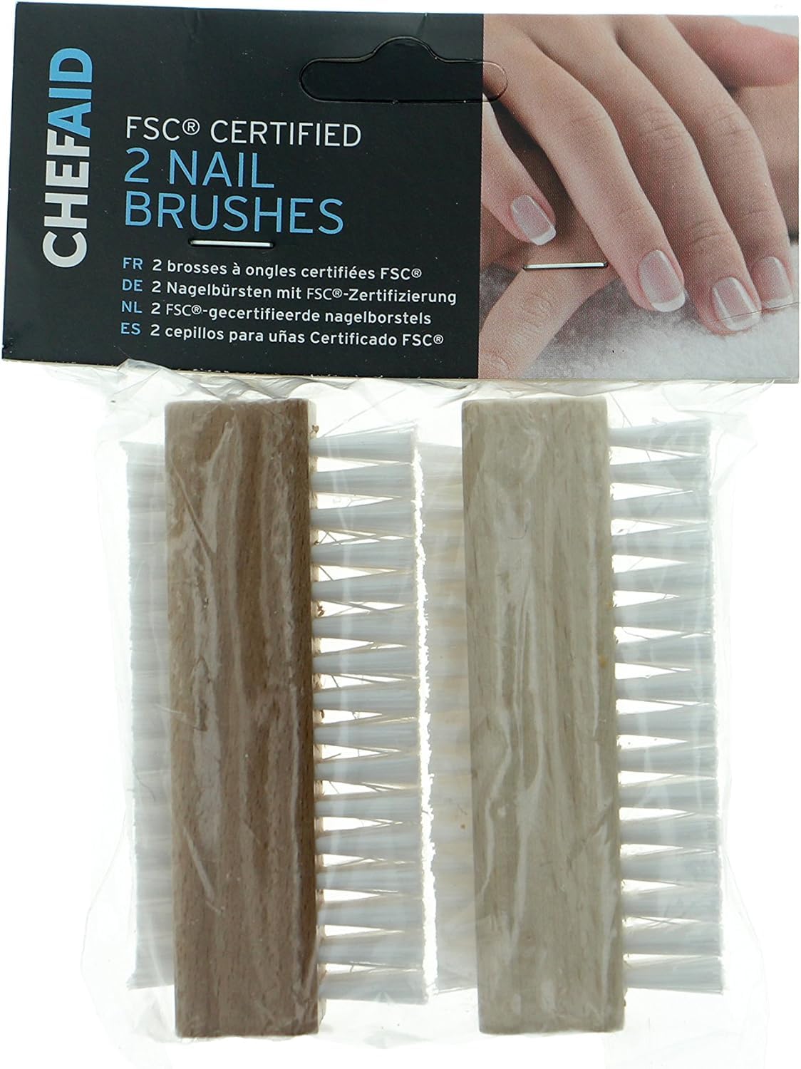 Chef Aid Wooden Nail Brushes