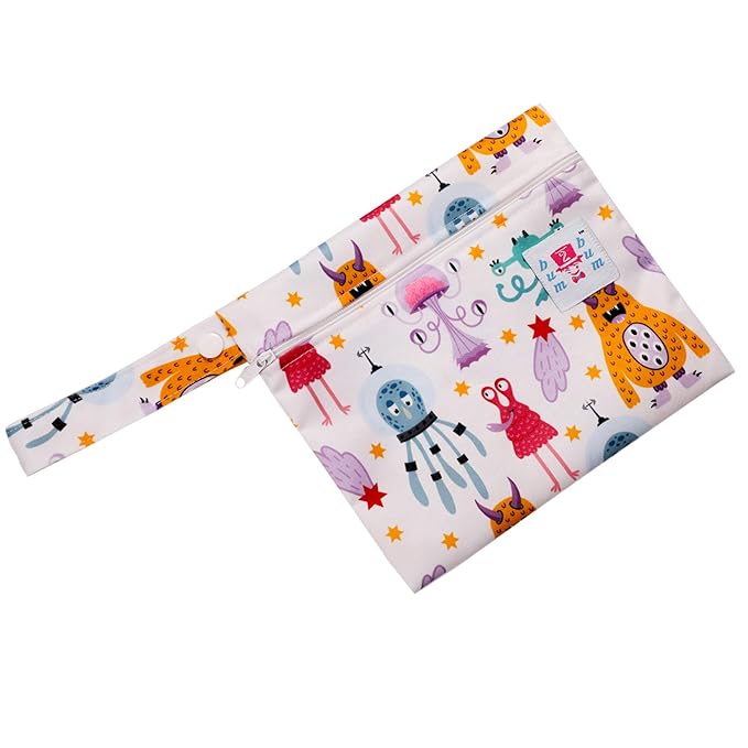 Bum2bum Baby Wet Bags for Keeping Wipes and Cloth Diapers- Waterproof,Odourproof and Zipper