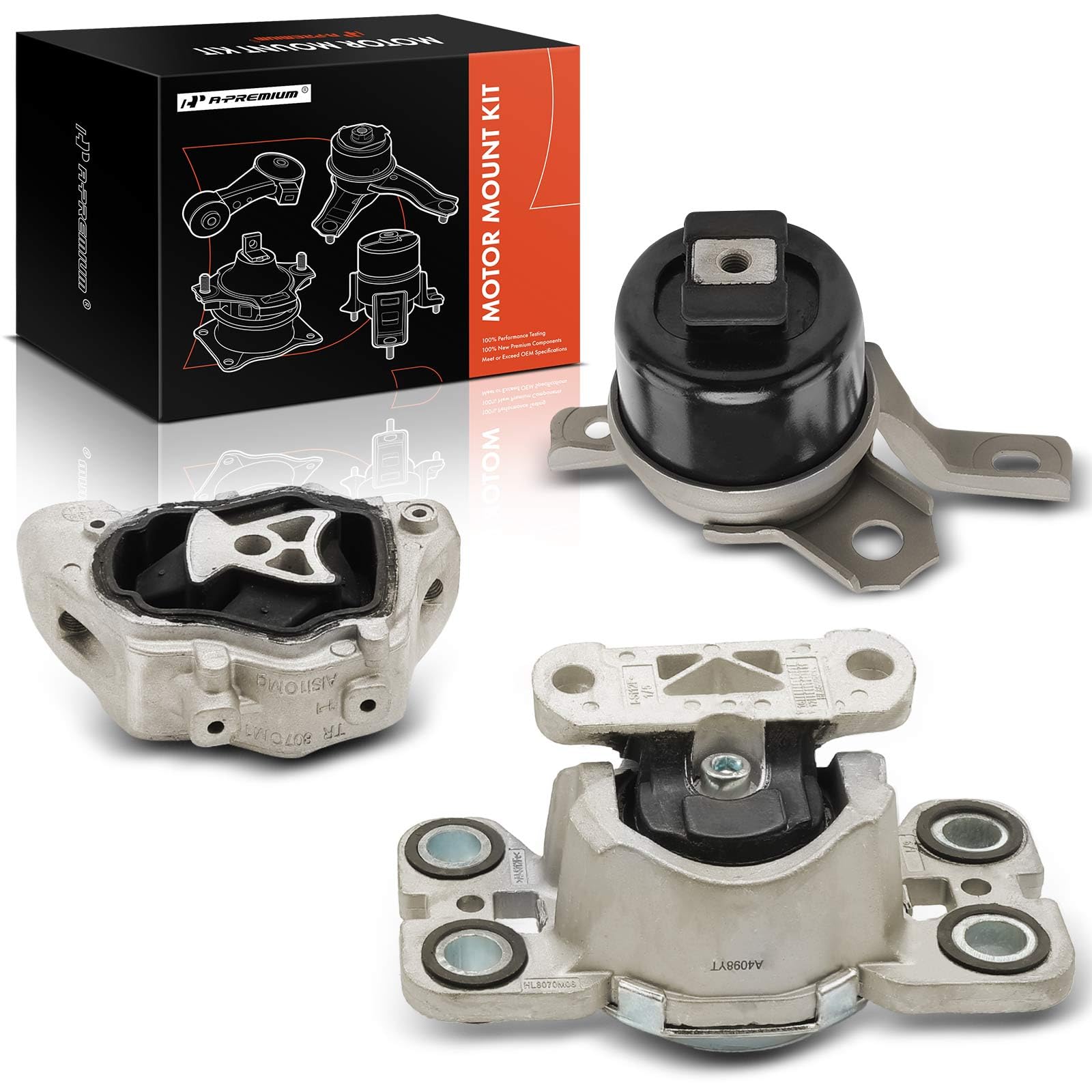 A-Premium Engine and Transmission mount Replacement for Volvo S60 2011-2016 S80 V60 XC60 XC70, 2.5L 3.2L, Automatic Transmission Set of 3