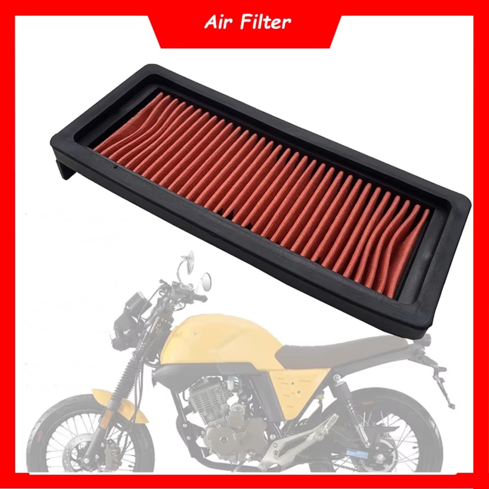 Filtros Aire Motocicleta Para ZONTES G1-125,G2-125,U-125,U1-125,U-150,U1-150,U1-155,GK125 Limpiador Filtro Aire Motor Motocicleta Elemento Admisión Filtros Aceite Filtro Admisión Motocicleta(Air Filte