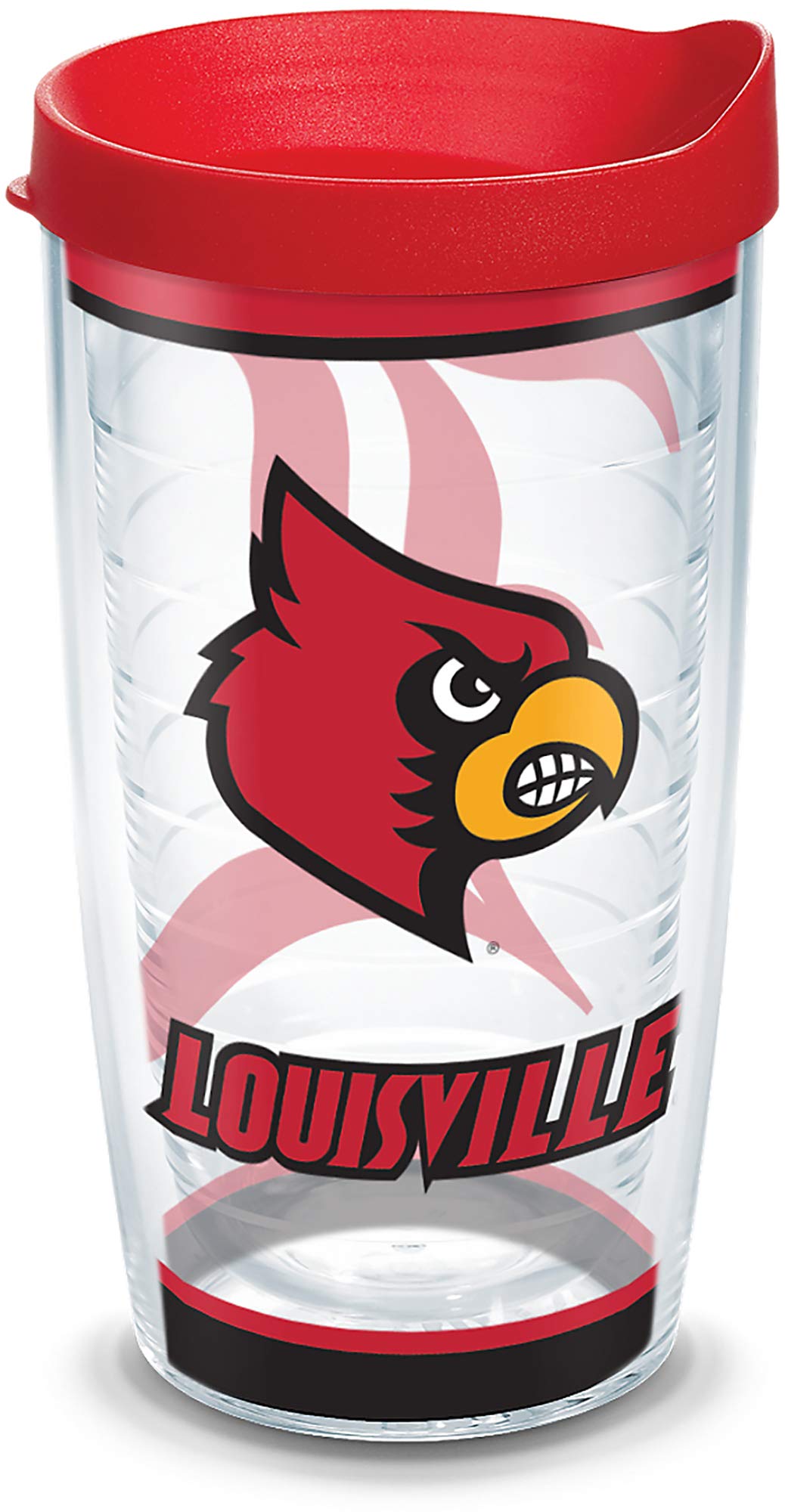 Gobelet isotherme Louisville Cardinals Tervis en Tritan transparent avec couvercle rouge