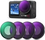 K&F CONCEPT CPL Filter for DJI Osmo Action 4/ Action 5 Pro, Polarizing for Action Camera Accessories, Optical Glass with 28-Layer Coating