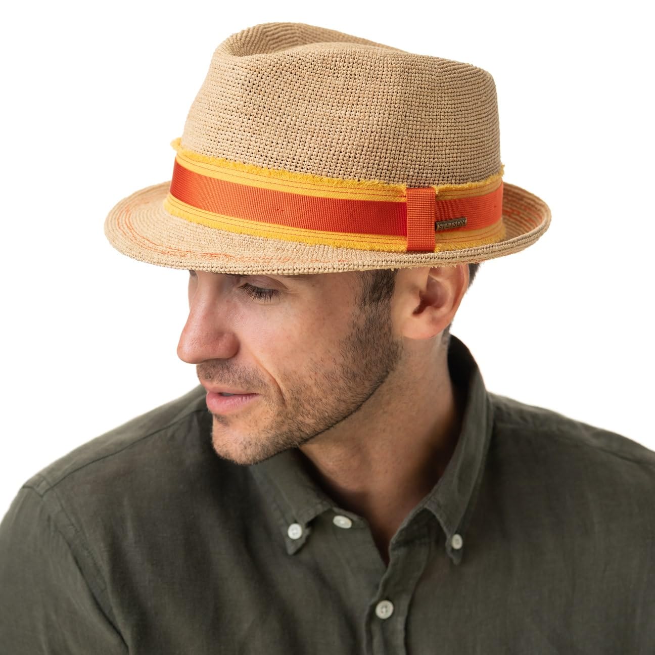 Stetson Crochet Trilby Raffiahut Casual Unisex Frühjahr Sommer