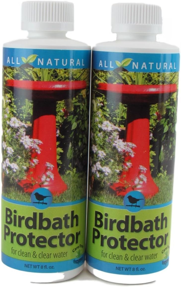 2 Pack 8 Oz Care Free Enzymes Birdbath Protector Made in