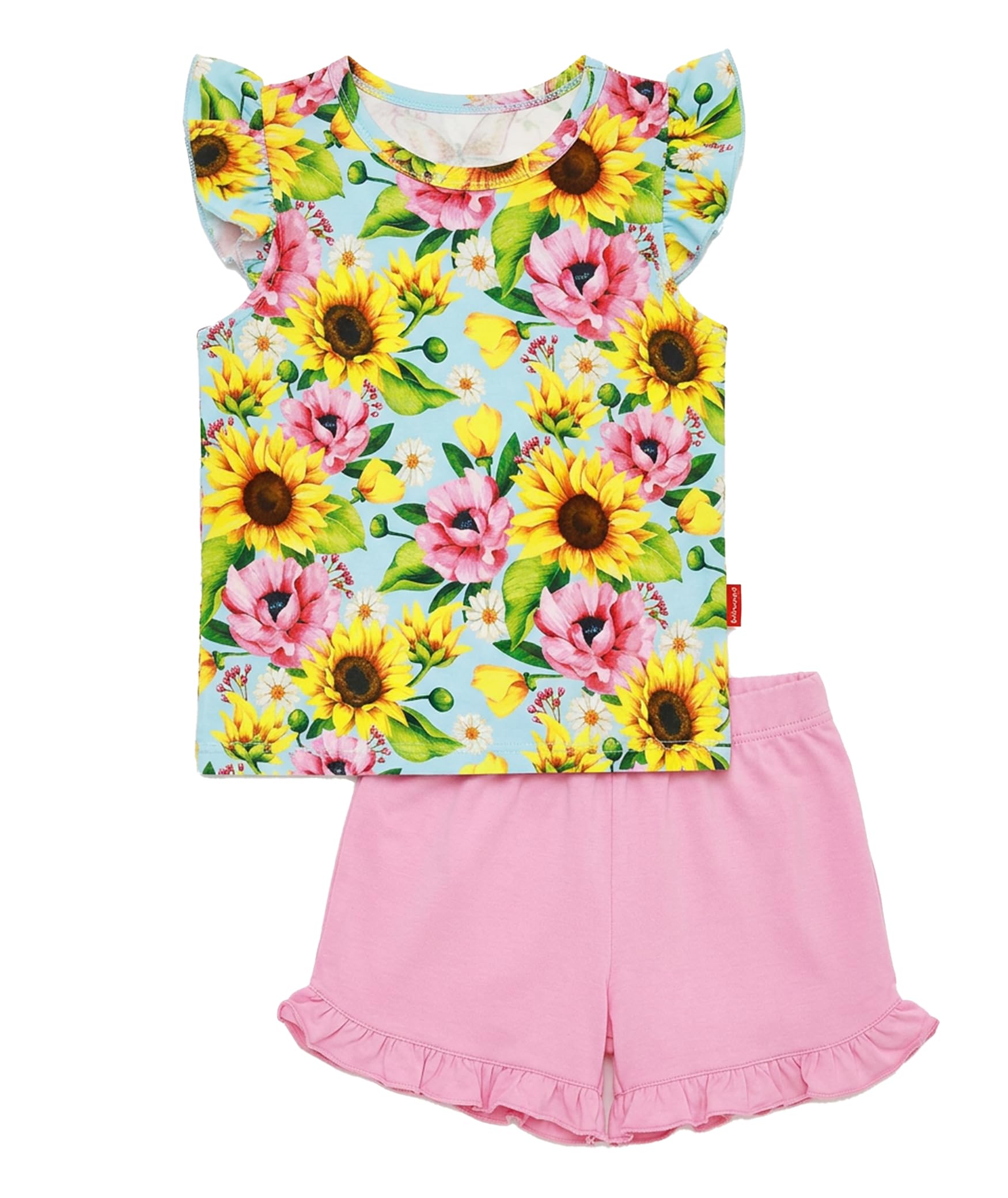 Bamboo Viscose Toddler Girls Summer Outfits Shorts Set 2-6Y