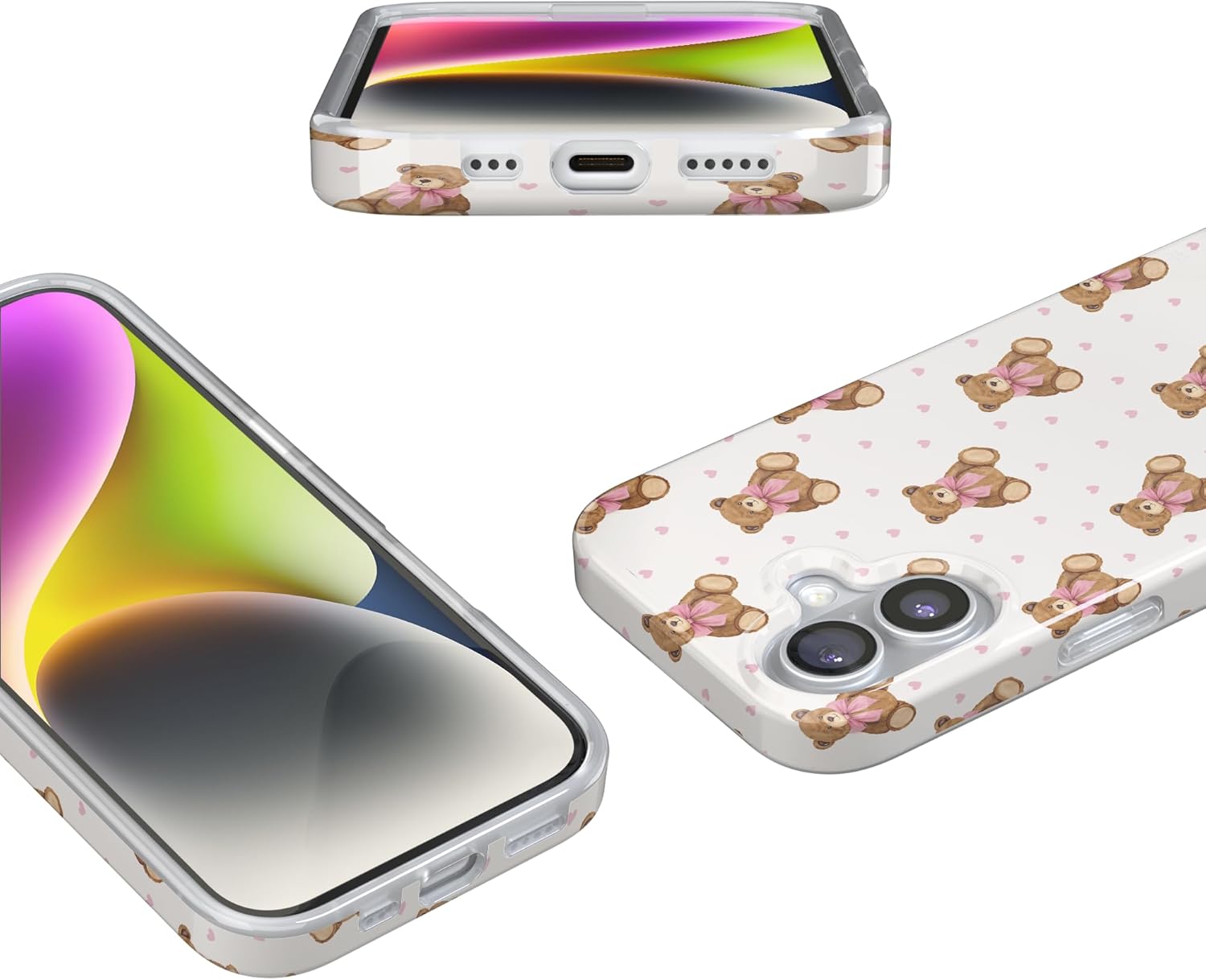 Casely iPhone 17 Case | Cuddle Up | Teddy Bear | Compatible with MagSafe | Classic Ultra Slim Design