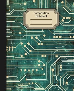 Composition Notebook: Green Tech Journal| 110 College-Ruled Pages | Perfect for Writing, Study, and Everyday Notes