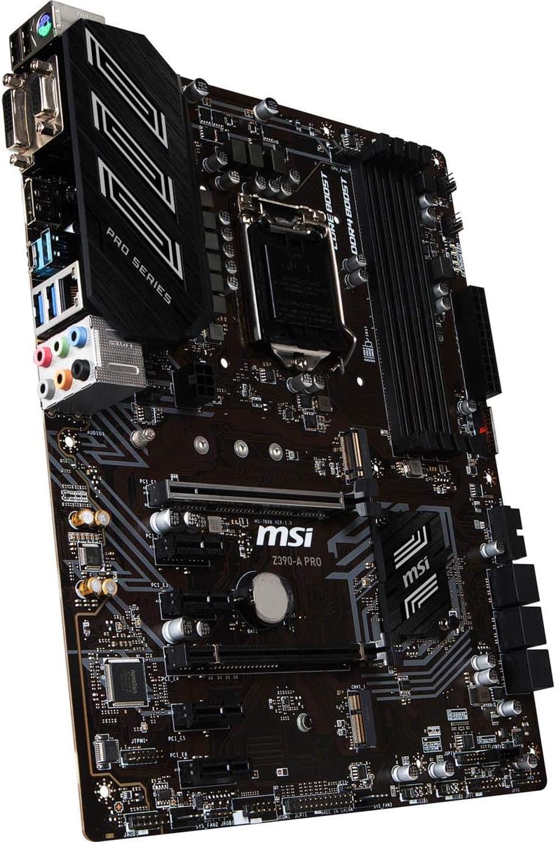 Z390-A PRO LGA1151 (Intel 8th and 9th Gen) M.2 USB 3.1 Gen 2 DDR4 HDMI DP CFX Dual Gigabit LAN ATX Z390 Gaming Motherboard