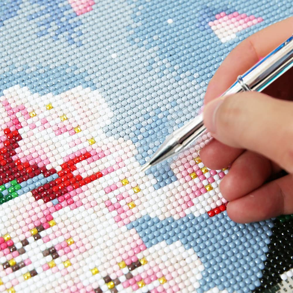 Stylo Diamond Painting Céramique – Outil De Broderie Diamant 5D, Compatible Perles Rondes Et Carrées