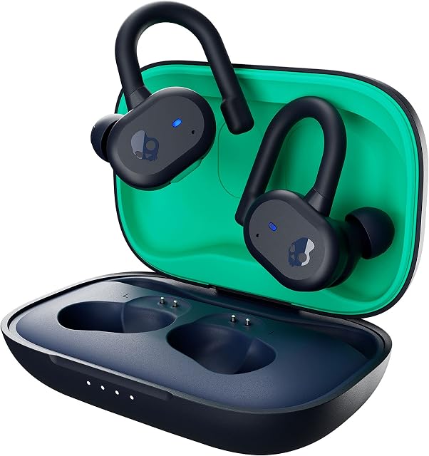 Skullcandy Push Active True Wireless In-Ear Earbuds - Dark Blue/Green (S2BPW-P750)