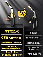 Vista 5 de Cabeza de Antorcha de Propano, GJ-8000pro Cabeza de Antorcha de Alta Intensidad, Kit de Antorcha de Gas de Arranque por Gatillo para Propano