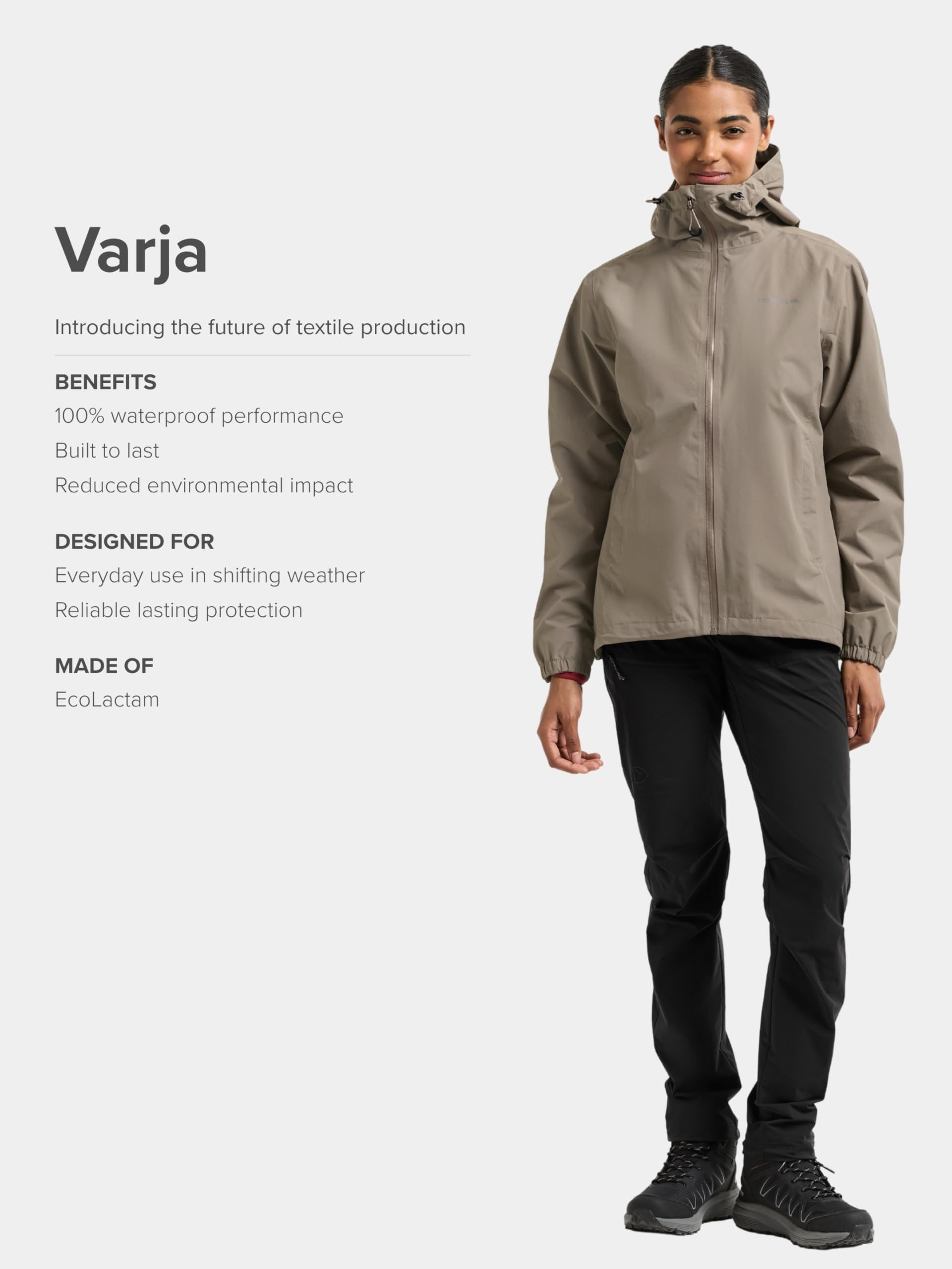 Didriksons - Varja 2 Jacke - Damen Regenjacke - Wasserdicht Leichte - EcoLactam